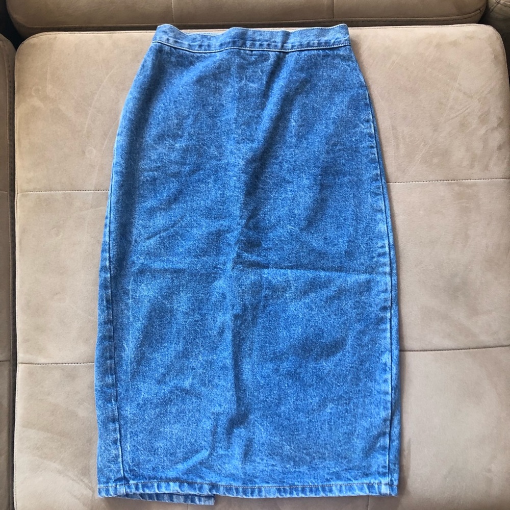 BONGO vintage denim pencil skirt